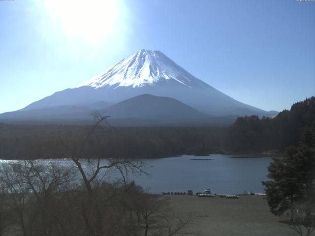 精進湖からの富士山
