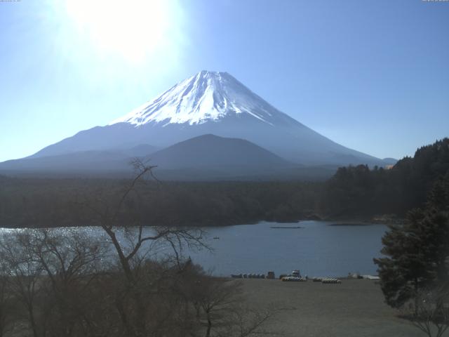 精進湖からの富士山