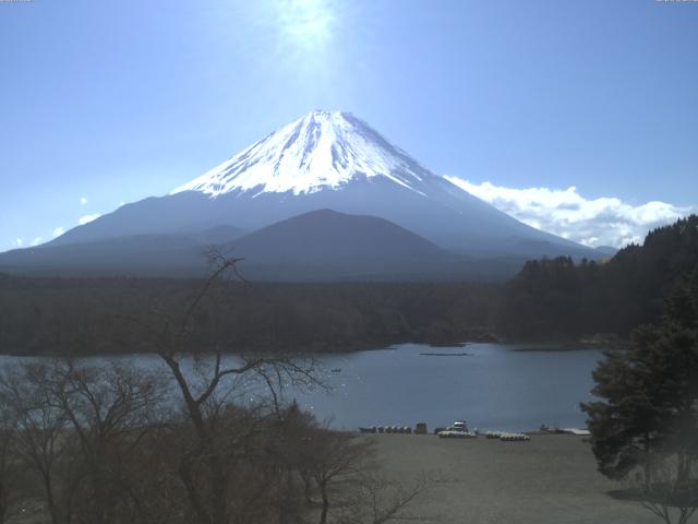 精進湖からの富士山