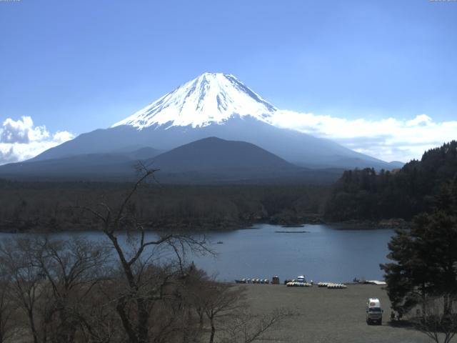 精進湖からの富士山