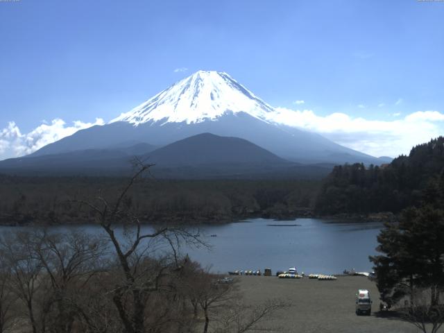精進湖からの富士山