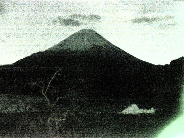 精進湖からの富士山