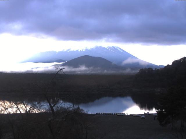 精進湖からの富士山