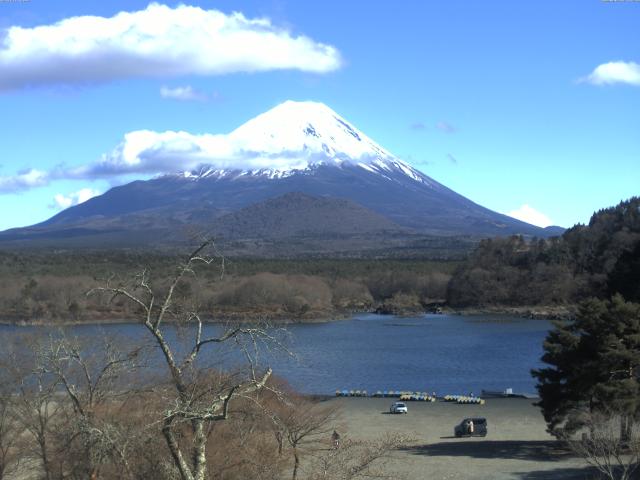 精進湖からの富士山