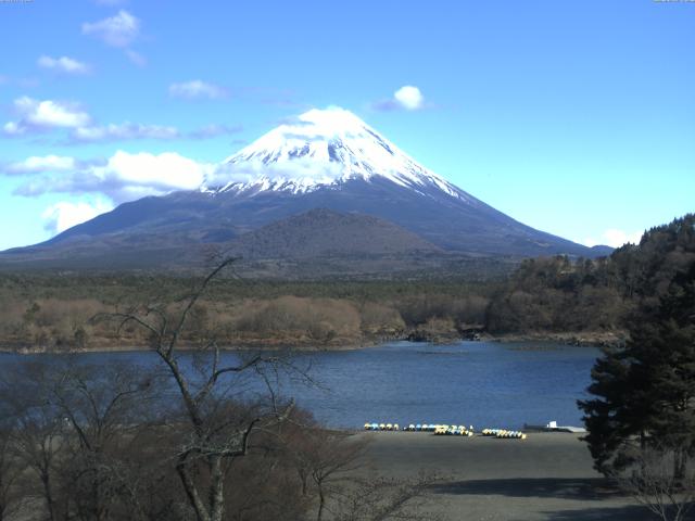 精進湖からの富士山