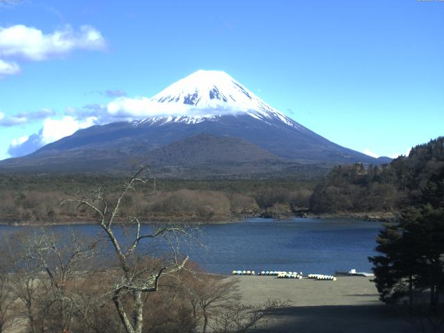 精進湖からの富士山