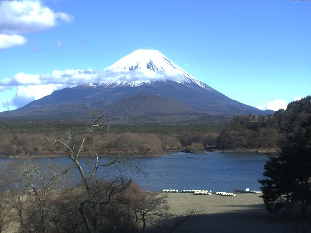 精進湖からの富士山