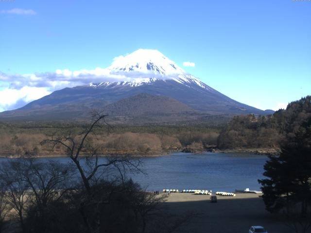 精進湖からの富士山