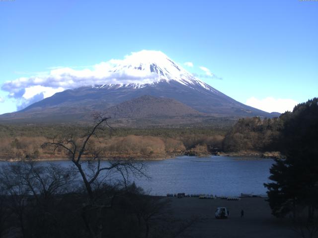 精進湖からの富士山