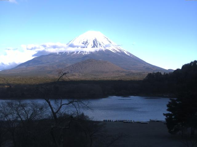 精進湖からの富士山