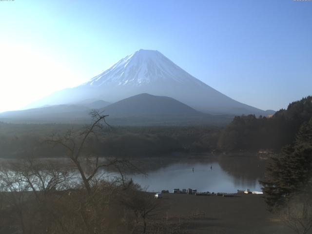 精進湖からの富士山