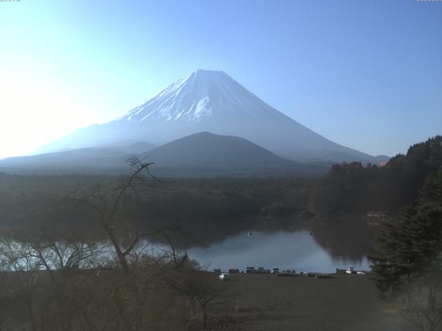 精進湖からの富士山