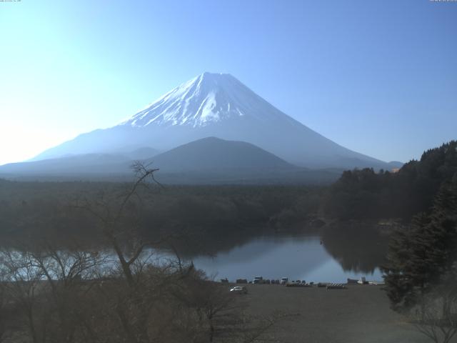 精進湖からの富士山