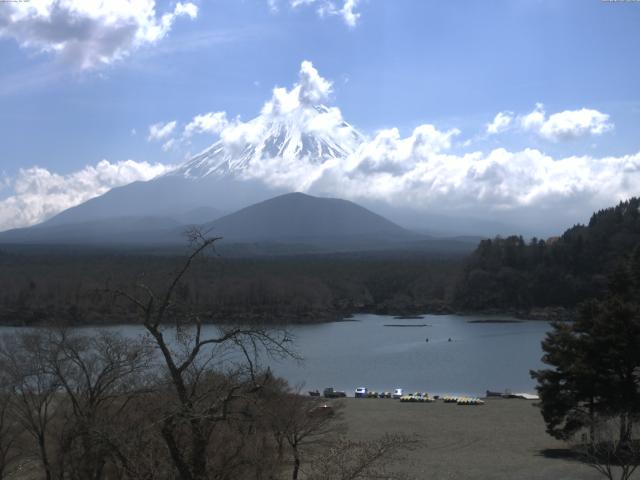 精進湖からの富士山