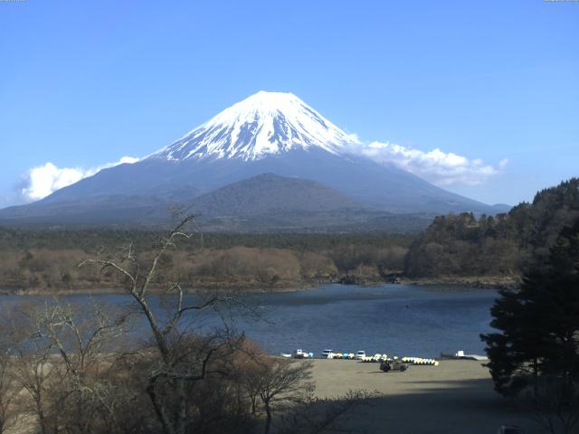 精進湖からの富士山