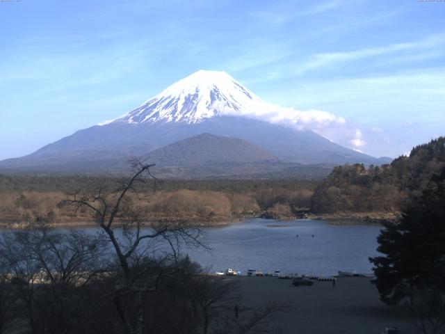 精進湖からの富士山