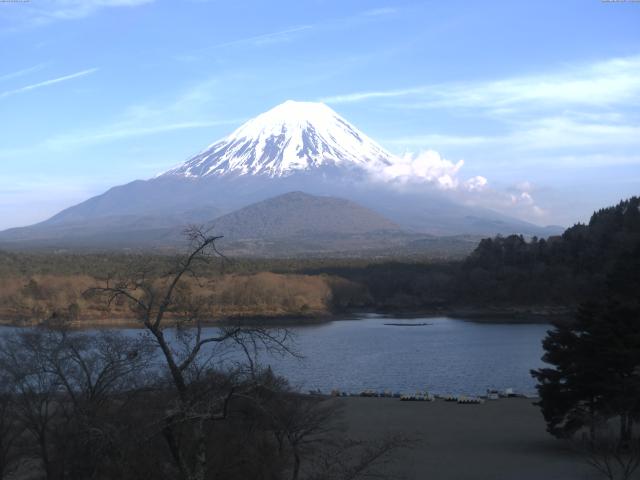 精進湖からの富士山