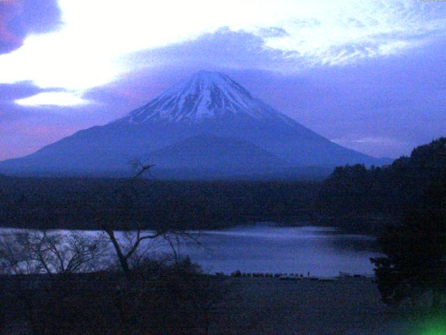 精進湖からの富士山