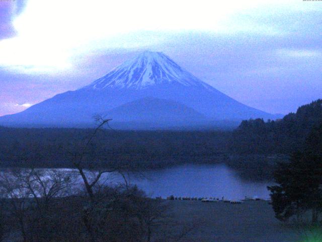 精進湖からの富士山