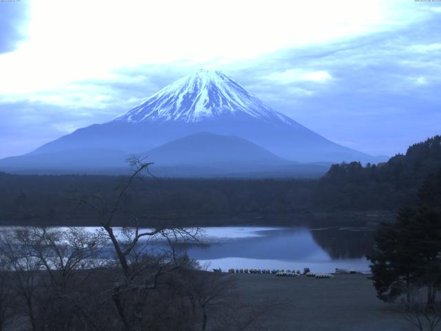 精進湖からの富士山