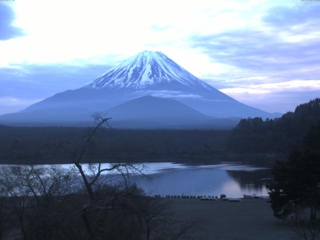 精進湖からの富士山