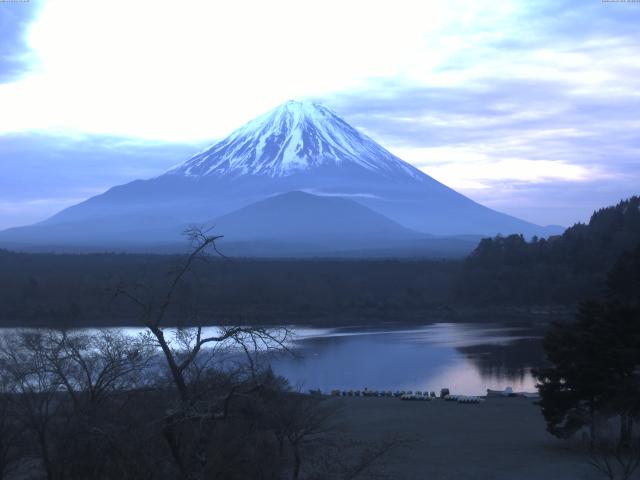 精進湖からの富士山