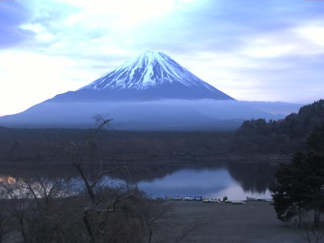 精進湖からの富士山