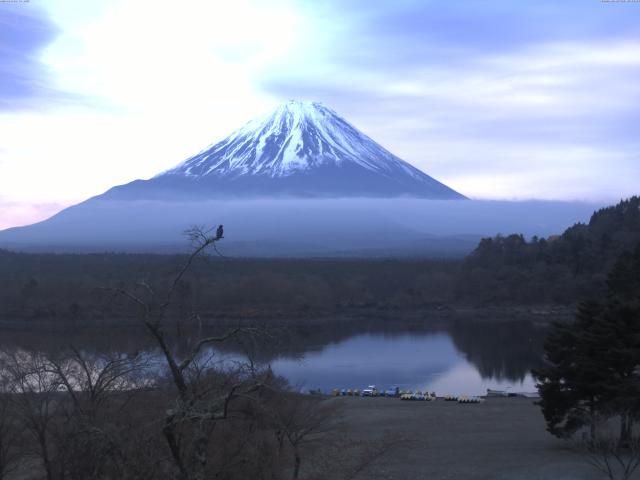 精進湖からの富士山