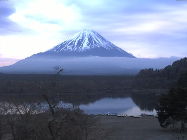 精進湖からの富士山