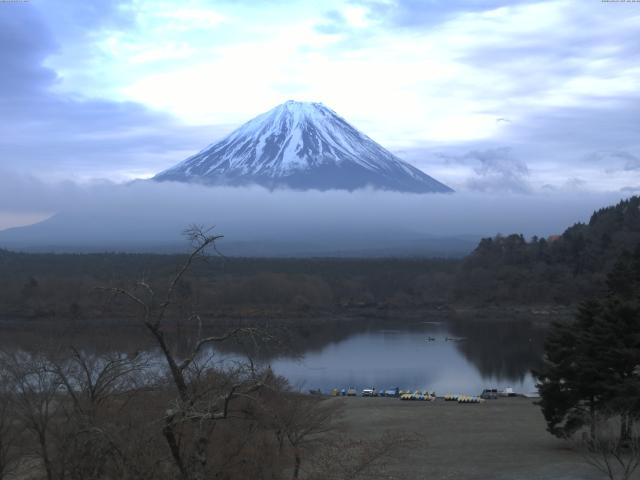 精進湖からの富士山
