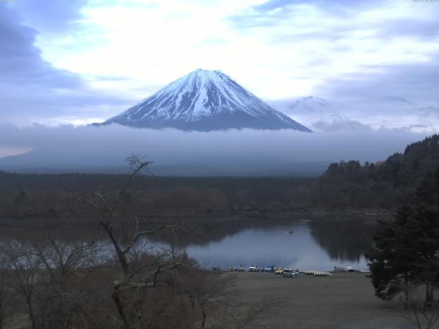 精進湖からの富士山
