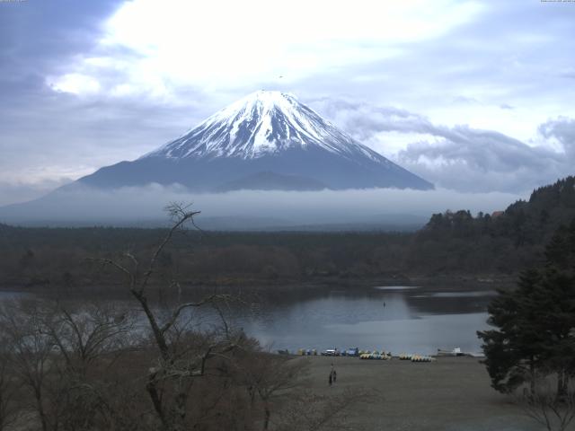 精進湖からの富士山