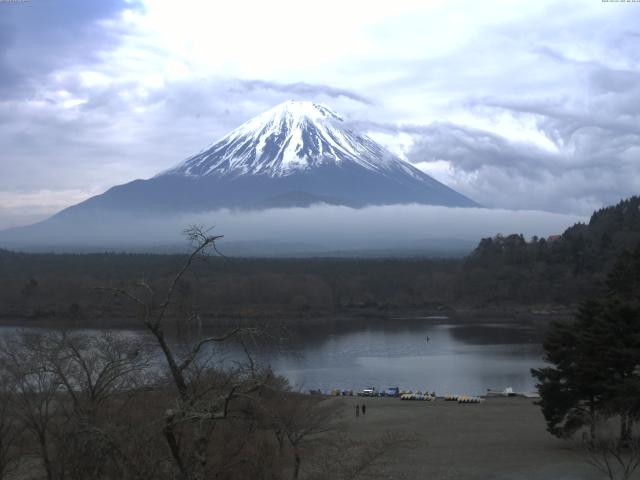 精進湖からの富士山