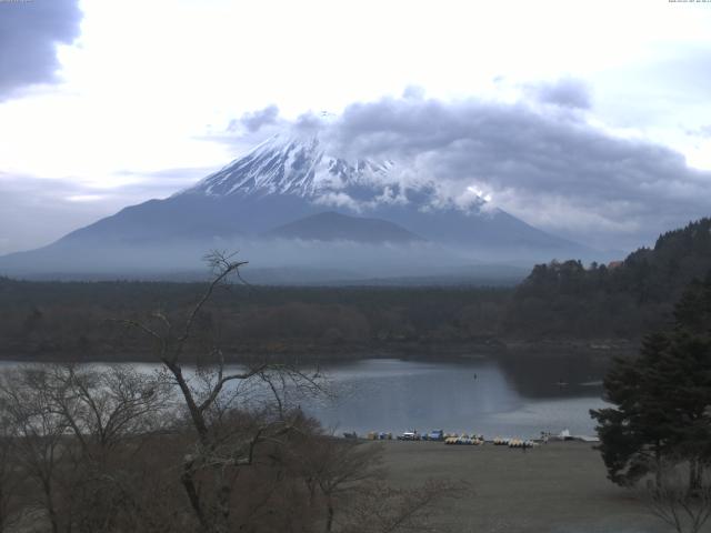 精進湖からの富士山