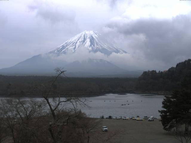 精進湖からの富士山