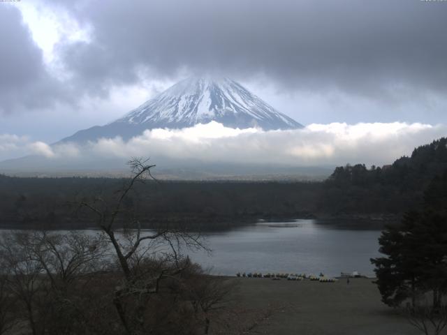 精進湖からの富士山