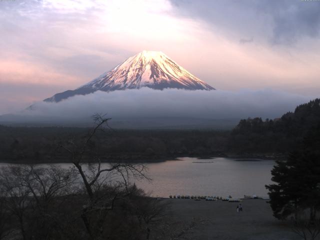 精進湖からの富士山