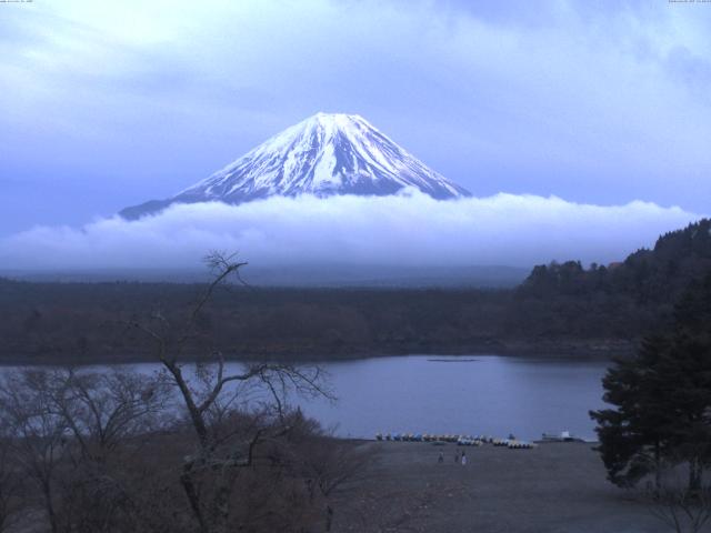精進湖からの富士山
