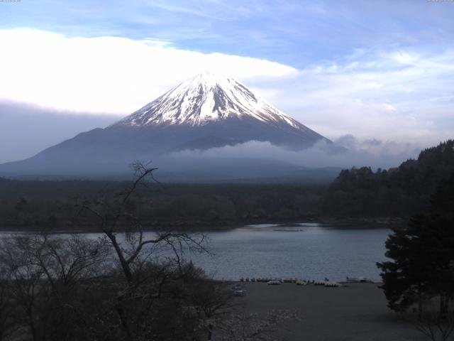 精進湖からの富士山