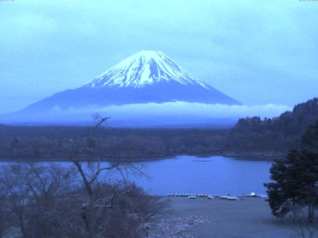 精進湖からの富士山