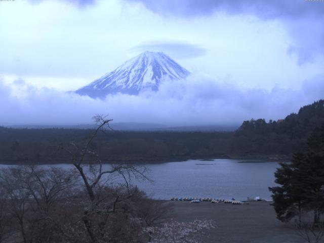 精進湖からの富士山