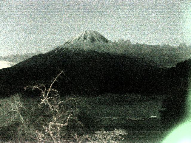 精進湖からの富士山