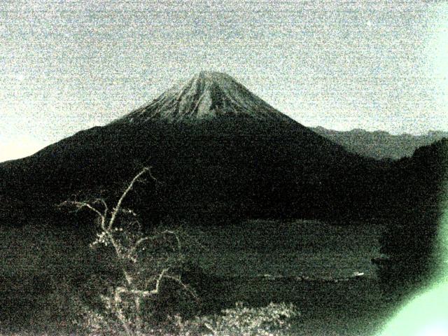 精進湖からの富士山