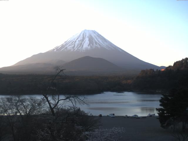 精進湖からの富士山