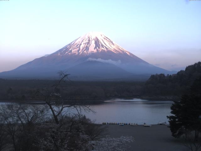 精進湖からの富士山