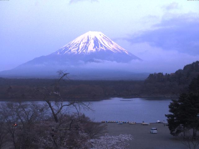 精進湖からの富士山