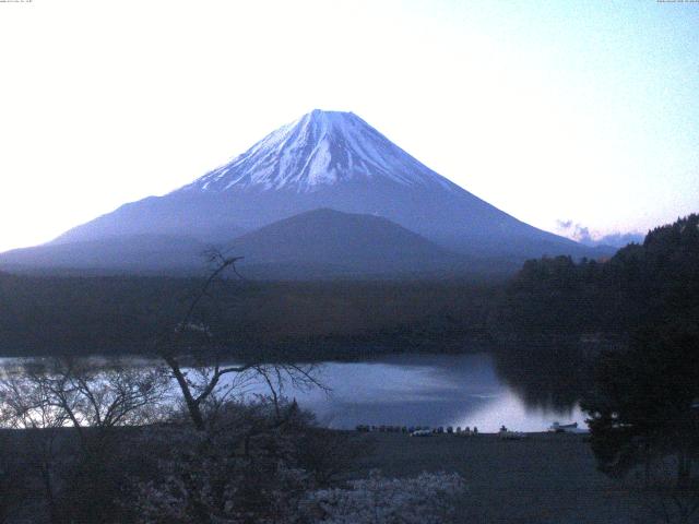 精進湖からの富士山