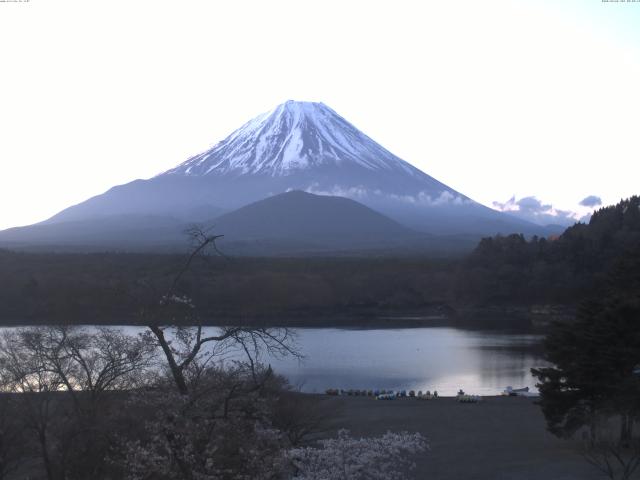 精進湖からの富士山