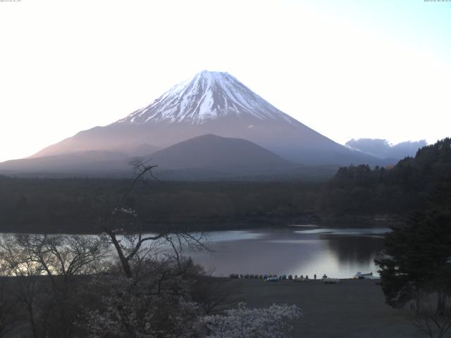 精進湖からの富士山