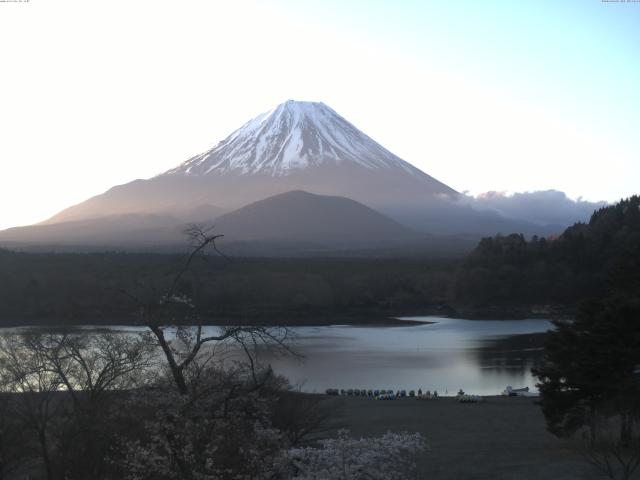 精進湖からの富士山